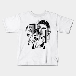 Cubist Woman Kids T-Shirt